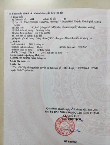Bán Nhà Hẻm 236/12/8 Điện Biên Phủ, Phường 17, Quận Bình Thạnh