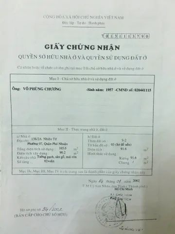 Bán Nhà Mặt Tiền 1A Nhiêu Tứ, Phường 7, Quận Phú Nhuận