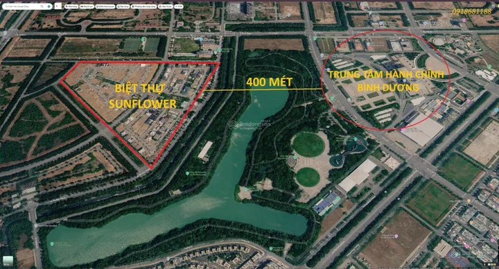 Chỉ 15,9 tỷ - Biệt thự 300m² cạnh Trung tâm Hành chính tỉnh Bình Dương, đã có nhà, có sổ.