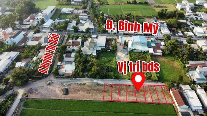 Bán Đất 93m2 có sẵn 93 m2 thổ cư giá 2.45 tỷ tại Đường Bình Mỹ Xã Bình Mỹ Huyện Củ Chi TP. Hồ Chí Minh