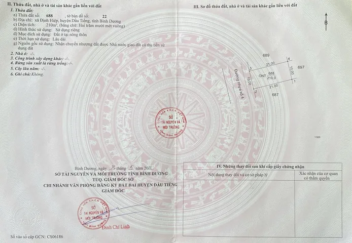 bán đất khu tái định cư định hiệp dầu tiếng
