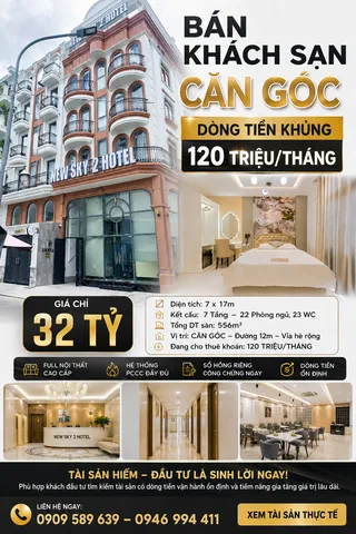 Bán Khách sạn 556m2 có sẵn 119 m2 thổ cư giá 32 tỷ tại Đường số 30 Phường 07 Quận Gò Vấp TP. Hồ Chí Minh