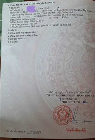 Người quen nhờ bán đất tái định cư phường Tuần Châu, tỉnh Quảng Ninh