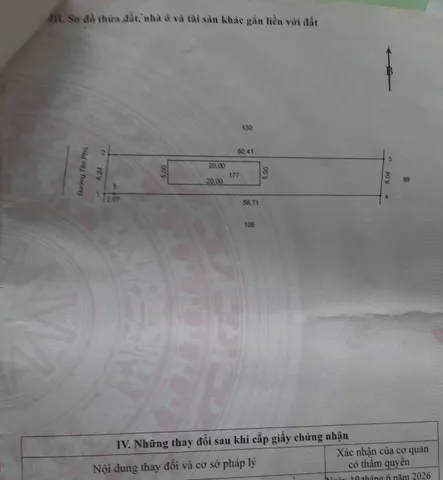 Bán Đất 490m2 có sẵn 100 m2 thổ cư giá 1.35 tỷ tại Xã Tân Hòa Thành phố Vĩnh Long Vĩnh Long