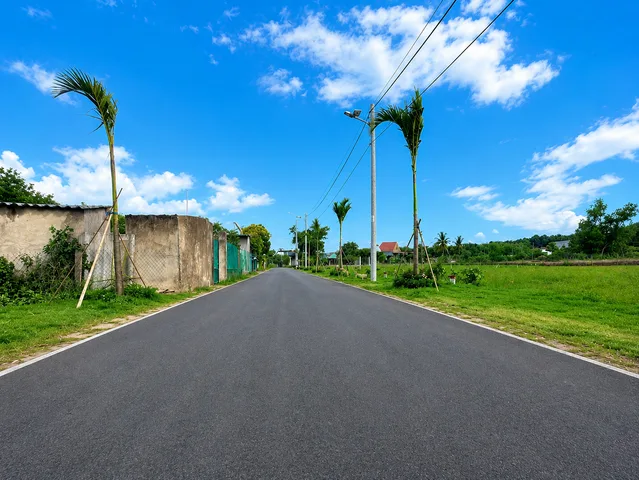 đất thổ cư 250m mặt tiền đường nhựa thông