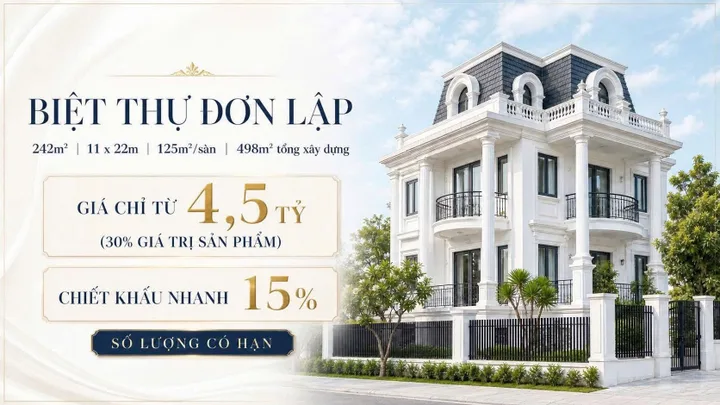 Biệt Thự Đơn Lập Tọa Lạc Tại TTTP Huế - Phú Xuân City
