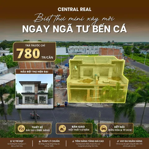 02 BIỆT THỰ HIỆN ĐẠI XÂY MỚI NGAY NGÃ TƯ BẾN CÁ
