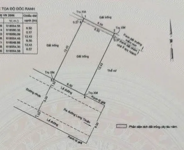 🏡 BÁN LÔ ĐẤT NGANG KHỦNG 6,5M – ĐƯỜNG XE HƠI 8M – 84.5m2 - LONG THUẬN, QUẬN 9