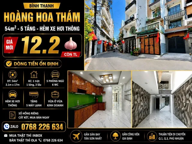 Bán Nhà riêng 54m2 có sẵn 54 m2 thổ cư giá 12.2 tỷ tại - Chọn - Phường 05 Quận Phú Nhuận TP. Hồ Chí Minh