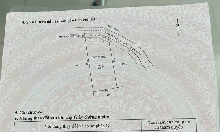 BÁN ĐẤT THỔ CƯ 350M2 TẠI XÃ  PHONG ĐIỀN , CẦN THƠ | GIÁ TỐT 1 TỶ 600TR