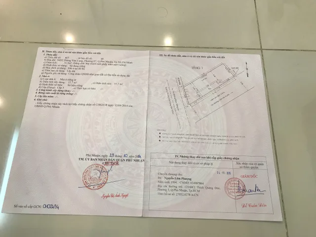 Bán Nhà Mặt Tiền 94D2 Phùng Văn Cung, Phường 7, Quận Phú Nhuận