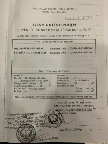 Bán Nhà Mặt Tiền 212 Nguyễn Văn Linh, Tân Thuận Tây, Q7