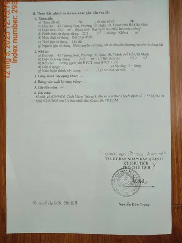 Bán Nhà Mặt Tiền 43 Trường Sơn, P.14, Quận 10