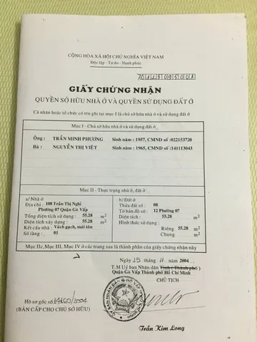 Bán Nhà Mặt Tiền 118-120 Trần Thị Nghỉ, Phường 7, Quận Gò Vấp