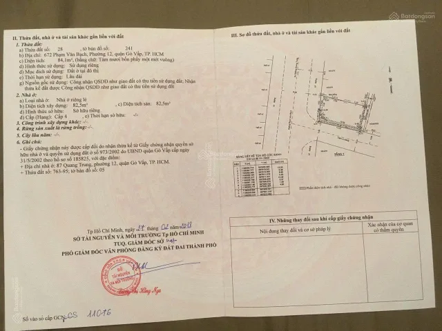 Bán Nhà Mặt Tiền 672 Phạm Văn Bạch, Phường 12, Gò Vấp