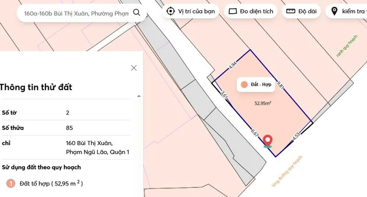 Bán Nhà Mặt Tiền 160A-160B Bùi Thị Xuân, Phường Phạm Ngũ Lão, Quận 1