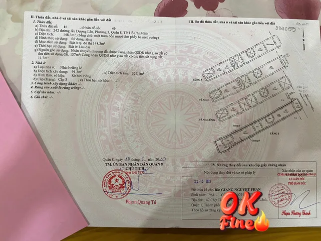 Bán Nhà Mặt Tiền 242 Âu Dương Lân, P. 3, Q.8
