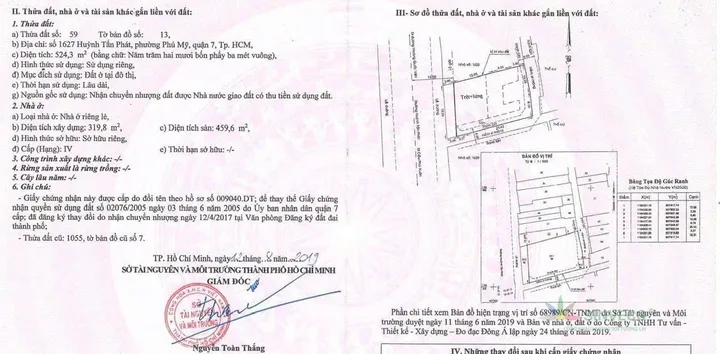Bán Nhà Mặt Tiền 1627 Huỳnh Tấn Phát, P. Phú Mỹ, Q.7
