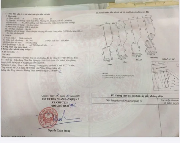 Bán Nhà Mặt Tiền 57 Trịnh Hoài Đức, P.13, Q.5