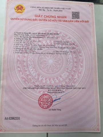 BDS HVL [NC] 16 Lê Lợi Hiệp Phú Q9