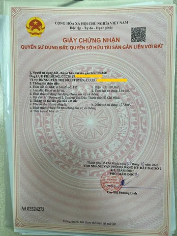 Bán Nhà riêng 192m2 có sẵn 107 m2 thổ cư giá 111.1 triệu tại - Chọn - Phường Linh Đông Quận Thủ Đức TP. Hồ Chí Minh