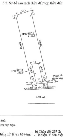 Bán đất thổ vườn mt kênh Cây Da, xã bình Đức dt 2400m2 (300m2 thổ) giá 3 tỷ