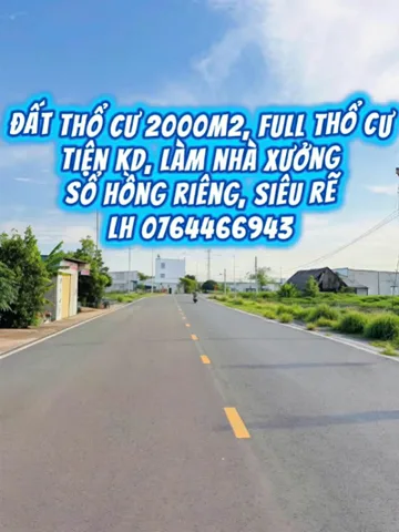 Cần bán gấp đất thổ cư  đường nhựa 32m, 2000m2, 50x40m, full thổ cư