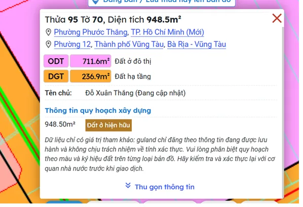 Bán Đất 715m2 có sẵn 715 m2 thổ cư giá 3.56 tỷ tại - Chọn - Phường 12 Thành phố Vũng Tàu Bà Rịa - Vũng Tàu
