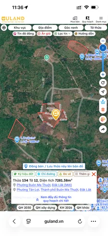 Bán Đất 1200m2 giá 22 tỷ tại Phường Tân Lợi Thành phố Buôn Ma Thuột Đắk Lắk