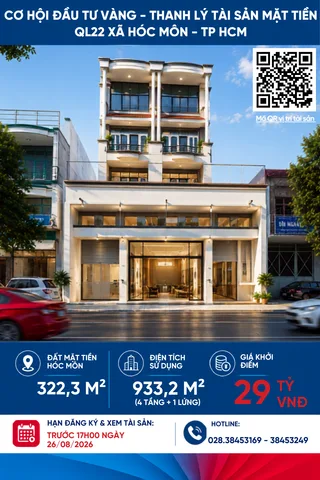 Bán Nhà riêng 322.3m2 có sẵn 322.3 m2 thổ cư giá 29 tỷ tại Đường Quốc Lộ 22 Xã Bà Điểm Huyện Hóc Môn TP. Hồ Chí Minh