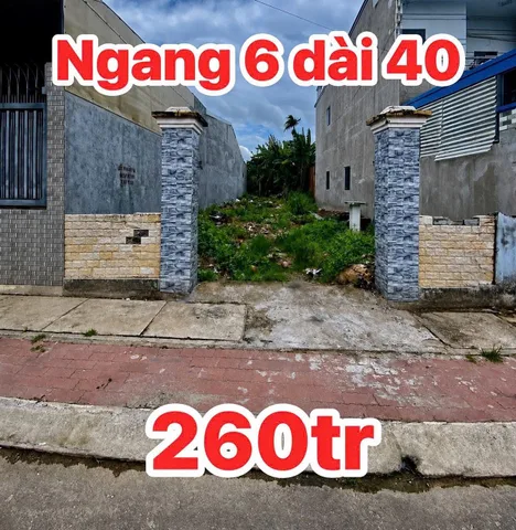 Bán Đất 240m2 có sẵn 100 m2 thổ cư giá 260tr