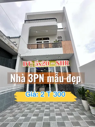 Bán nhà xây mới 3PN chủ ngộp giá còn 2 tỷ 300, sổ hồng hoàn công đầy đủ