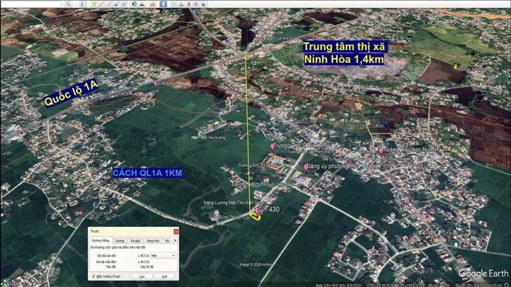 Bán Đất 430m2 có sẵn 430 m2 thổ cư giá 2.7 tỷ tại Đường Lý Tự Trọng Phường Ninh Hà Thị xã Ninh Hòa Khánh Hòa