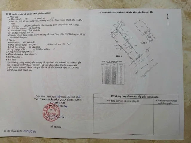 Bán Nhà Mặt Tiền 663 Xô Viết Nghệ Tĩnh, Phường 26, Quận Bình Thạnh