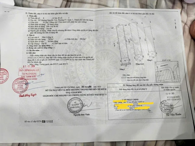 Bán Nhà Mặt Tiền 597 Nguyễn Trãi, Phường 7, Quận 5