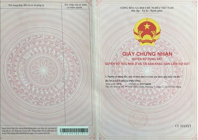 Bán Nhà Mặt Tiền 99 Trần Quốc Toản, Phường Võ Thị Sáu, Quận 3