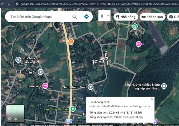 Bán Đất 1200m2 giá 2.5 tỷ tại - Nông Trường, Xuân Hòa- Xã Vân Hòa Huyện Ba Vì Hà Nội