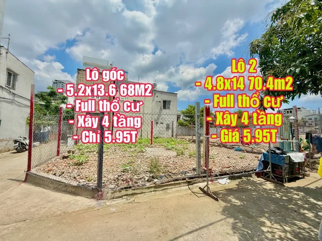 Bán Đất 70m2 có sẵn 70 m2 thổ cư giá 5.8 tỷ tại đường Số 6 Phường Hiệp Bình Chánh Quận Thủ Đức TP. Hồ Chí Minh