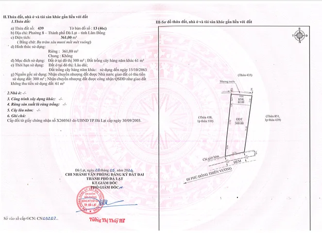Bán Đất 361m2 xây Villa siêu đẹp - Giá 21 tỷ tại Phường 8 Thành phố Đà Lạt Lâm Đồng
