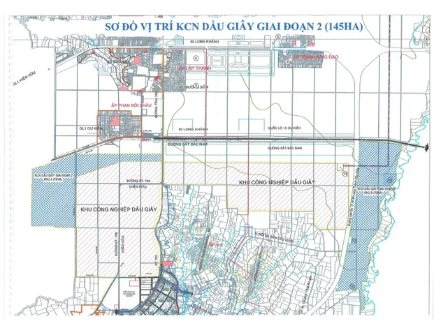Bán đất xây dựng xưởng 6.4ha KCN Dầu Giây, Huyện Thống Nhất, Đồng Nai