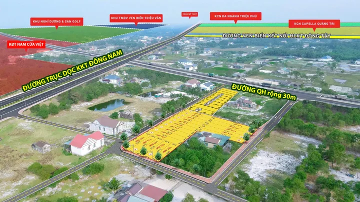 Đất Nền Ven Biển 104m2 Full Thổ Cư - Sổ Đỏ Chính Chủ - Nam Cửa Việt Quảng Trị