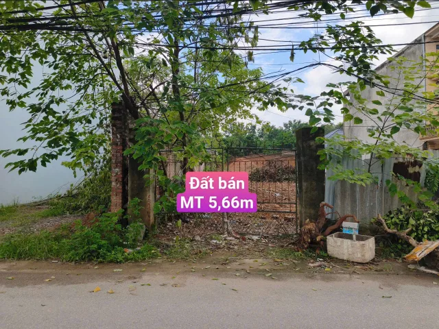 Gia đình cần tiền bán nhanh lô đất kinh doanh trục chính Làng Bầu 91.3m2 MT 5,66m nở hậu giá 2,4 tỷ