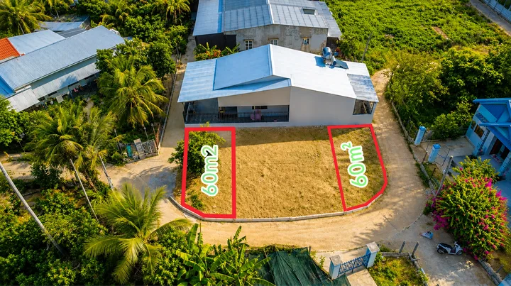 Lô góc 60m2 đường ô tô 4m thông thoáng xã diên bình 518tr