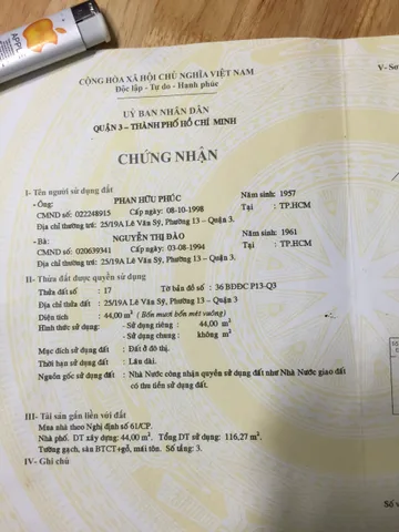 Bán Nhà Mặt Tiền 908 Trường Sa, Phường 13, Quận 3
