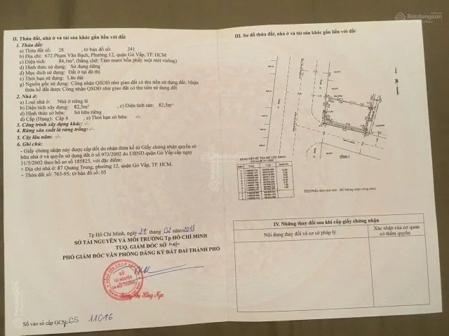 Bán Nhà Mặt Tiền 672 Phạm Văn Bạch, Phường 12, Gò Vấp