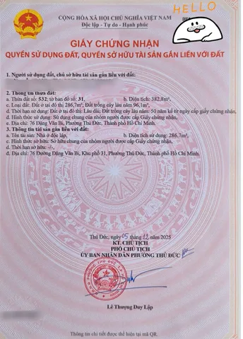 Bán Nhà Mặt Tiền 76 Đặng Văn Bi, Bình Thọ, Thủ Đức