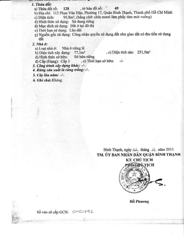 Bán Nhà Mặt Tiền 112 Phan Văn Hân, P17, Bình Thạnh