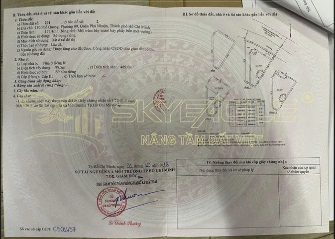 Bán Nhà Mặt Tiền 130 phổ quang, phường 2, Tân Bình