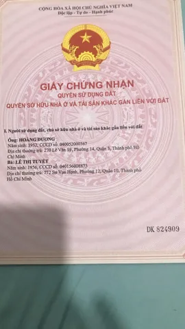 Bán Nhà Mặt Tiền 270 Lê Văn Sỹ, Phường 14, Quận 3