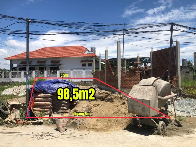 Bán Đất 98.5m2 có sẵn 98.5 m2 thổ cư giá 1.58 tỷ tại Đông Dinh, Diên Toàn, Hẻm Ô Tô Đường Võ Nguyên Giáp Xã Diên Toàn Huyện Diên Khánh Khánh Hòa